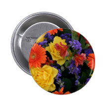 Gerbera Rose Bouquet Button
