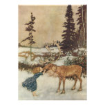 Gerda and the Reindeer by Dulac Christmas Party Personalized Invites