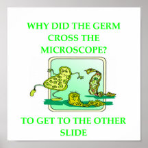 GERM BIOLOGY RESEARCH JOKE PRINT