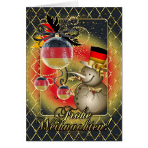 German Christmas Card - Frohe Weihnachten