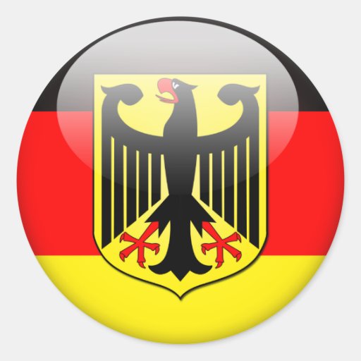 German Flag 2.0 Round Sticker