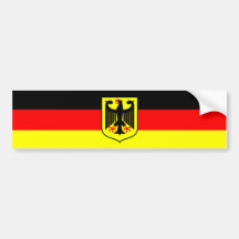 German Flag Bumper Stickers