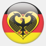 German Flag Love Sticker