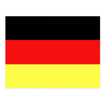 German Flag Postcard