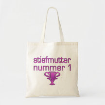 German Gifts for Stepmothers: Stiefmutter Nummer 1 Canvas Bags