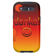 German Gifts : Thank You / Danke + Smiley Face