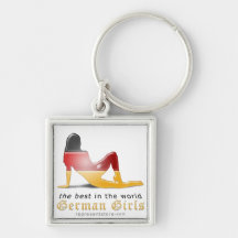 German Girls are Best Flag Key Chains