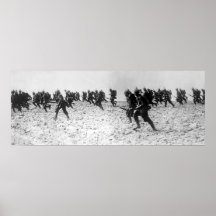 German Infantry Assault Poster
