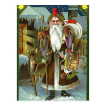 German Santa Christmas Postcards