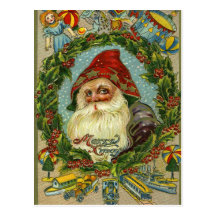 German Santa Holiday Postcards
