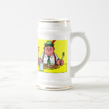 German sausage eater mugs
