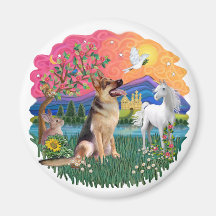 German Shepherd #1 Fridge Magnet