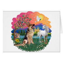 German Shepherd #1 Greeting Cards
