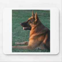 German Shepherd at sunset - "Zamp" Mouse Pads