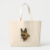German Shepherd Color Tote Bag