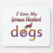 German Shepherd designs Mousepad