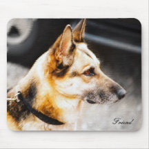 German Shepherd - Friend Mouspad Mouse Mats