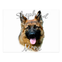 German Shepherd (longhair) Mum 2 Postcard