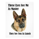 German Shepherd Master Personalized Invitations