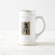 German Shepherd Puppy Beer Stein Mug