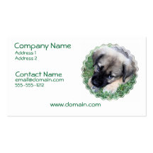 German Shepherd Puppy Business Card