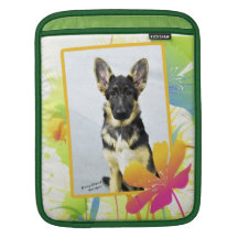 GERMAN SHEPHERD PUPPY iPAD SLEEVE