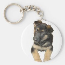 German Shepherd Puppy Keychain