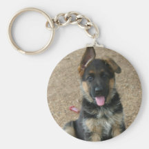 German Shepherd Puppy Keychain
