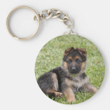 German Shepherd Puppy Keychains