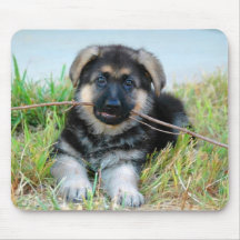 German Shepherd Puppy Mousepad