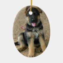 German Shepherd Puppy Ornament