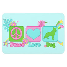 German Shepherd Vinyl Magnets
