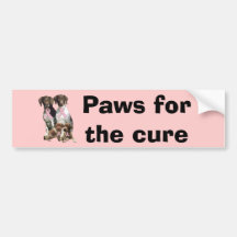 German Shorthaired Breast Cancer Bumper Sticker