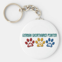 GERMAN SHORTHAIRED POINTER Mum Paw Print 1 Keychain
