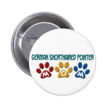 GERMAN SHORTHAIRED POINTER Mum Paw Print 1 Pin
