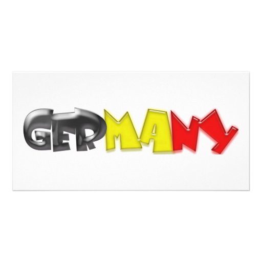 Germany Flag Colours! Customised Photo Card