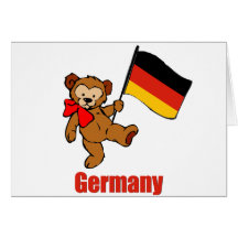 Germany Teddy Bear Card