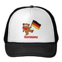Germany Teddy Bear Mesh Hats