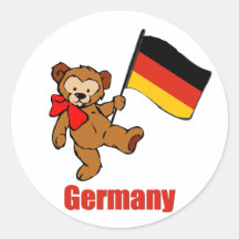 Germany Teddy Bear Stickers