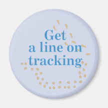 Get a Line on Tracking v2 Refrigerator Magnet