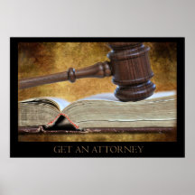Get An Attorney Posters