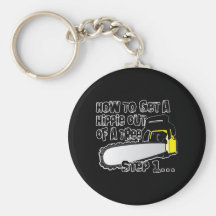 Get Hippies Out Of Your Trees Keychains