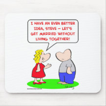 get married without living together mouse mats