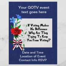 GET OUT THE VOTE FULL COLOR FLYER