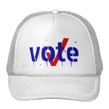 Get Out the Vote Hats Check Mark Hat Votes Voting