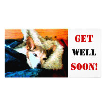 Get Well Soon! Personalized Photo Card