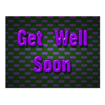 get well soon post card