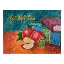 "Get Well Soon" post card