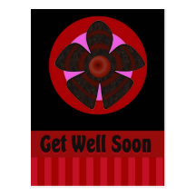get well soon post card