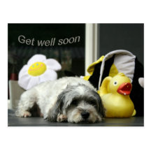get well soon post card
